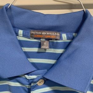Peter Millar polo. Size medium. Small tear behind collar.